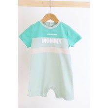 Harika Kids Kız Bebe&çocuk Penye Kumaş Mommy Baskılı Tulum