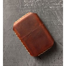 Nikura Craft Nikuracraft El Yapımı Hakiki Deri Kılıflı Zippo Tarzı Benzinli Çakmak Kişiye Özel Deri Kılıflı Çakmak