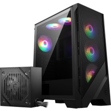 Msı Mag Forge 120A B65 Temperli Cam 6 X120MM Auto Rgb Fan 650W Bronz Atx Gaming Bilgisayar Kasası