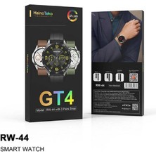 MerciTech MT-RW44 Gt4 Max Amoled Ekran 42 mm  3 Kordonlu Akıllı Saat Yuvarlak Ekran