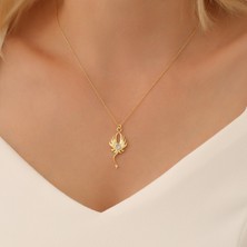 Nox Jewelry 925 Ayar Gümüş Taşlı Deniz Anası Kolye