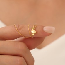 Nox Jewelry 925 Ayar Gümüş Minimal Ördek Figürü Kolye