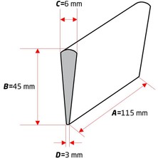 Narex 895302 Profi Bileme Taşı 115X45MM 320KUM (Pembe)