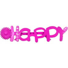 Kidspartim Parti Gözlük Çiçekli Happy Pembe