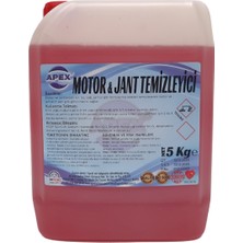 Apex Torpido Parlatıcı Süt ve Motor Jant Temizleyici 2'li Set - 5kg Araç Bakımı Için Ideal Ikili