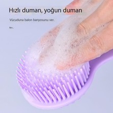 Huanmei Silikon Uzun Saplı Masaj Banyo Fırçası Taşınabilir Banyo Fırçası Çift Taraflı Banyo Fırçası Çok Fonksiyonlu Banyo Fırçası Geri (Yurt Dışından)