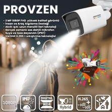 Hikvision Provzen 10 Ip Kameralı Colorvu Hibrit Güvenlik Kamerası