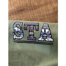 Gönülden Tasarım Ütü Ile Yapışan Kesilebilir Sta Harfleri Etnik Arma Transfer Baskı