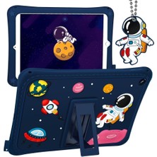 MobaxAksesuar Apple iPad 5./6. Nesil Air 1 Air 2 Pro 9.7 Kılıf Çocuklara Özel Karakter Baskılı Standlı Sevimli Astronot