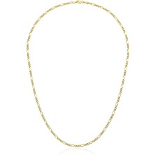 Fiyonk Kuyumculuk 14 Ayar Altın Figaro Zincir Kolye 2.80 mm
