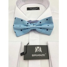 Brianze Lacivert Noktalı Mavi Papyon