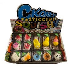 Taştan Ticaret Squishy Yumuşak Stres Anahtarlık 12 Li Paket