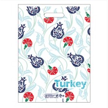 Çet Pack 50 Adet Takviyeli Çanta Resimli Poşet No:3  33X45