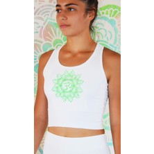 Kamala Crop Top Mangala Pamuklu Nakışlı