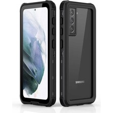 ZORE Samsung Galaxy S21 Plus Kılıf 1 - 1 Su Geçirmez Kılıf - Siyah