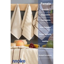 Moke E-Ticaret Pamela 6'Lı 30x55 Cm El & Yüz  Havlu Seti Ve Mutfak Havlusu