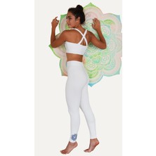 Kamala Crop Top Nataka Nakışlı Ekru