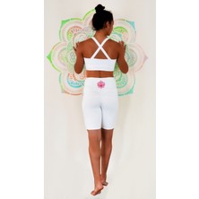 Kamala Crop Top Nataka Nakışlı Ekru