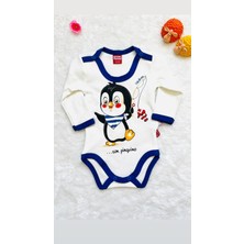 Çikibom Penguen Baskılı Zıbınlı Bebek Takım
