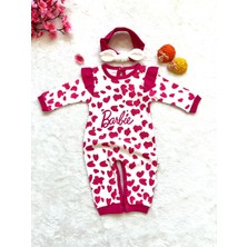 Coşay Bebe Barbie Bandanalı Kız Bebek Tulum