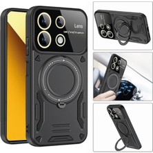 Denza Case Realme C55 Kılıf Lens Korumalı Yüzüklü Armor Kapak - Mor