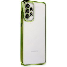 Denza Case Samsung Galaxy A73 5g Kılıf Kenarları Renkli Kamera Çıkıntılı Kapak - Yeşil