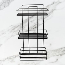UG Home Siyah Banyo Duş Rafı