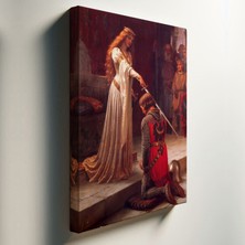 The Accolade - Edmund Blair Leighton'Un Şövalyeliği Tablosu-TBL1758
