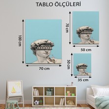 Mervolia Pop Art Temalı Kadın Portre Tablo TBL1176