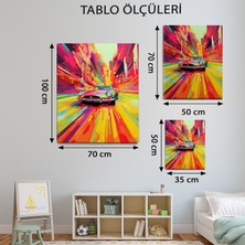 Mervolia Pop Art Klasik Araba TABLOSU-TBL1881