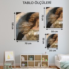 Kalbimin Melekleri Açtım Yazılı Klasik Tablo-TBL1643