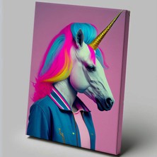 Mervolia Pop Art Temalı  Unicorn Tablo TBL456