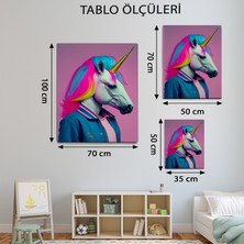 Mervolia Pop Art Temalı  Unicorn Tablo TBL456