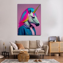 Mervolia Pop Art Temalı  Unicorn Tablo TBL456