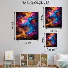 Mervolia Soyut Temalı  Renk Cümbüşü Tablo TBL460
