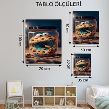 Mervolia Modern Temalı  Canavar Kurabiye Tablo TBL507