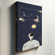 Mervolia Bebek Temalı  Astronot Tablo TBL815