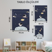 Mervolia Bebek Temalı  Astronot Tablo TBL815