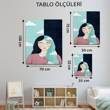 Mervolia Illüstrasyon Temalı  Dekoratif Tablo TBL848