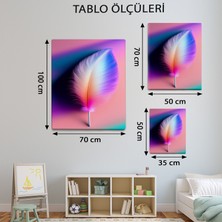 Mervolia Soyut Temalı  Gradyan Tüy Tablo TBL324