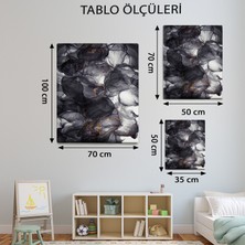 Mervolia Soyut Temalı, Koyu Renkli TABLO-TBL620
