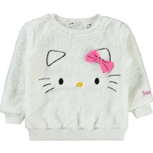 Hello Kitty Kız Çocuk Sweatshirt 2-5 Yaş Ekru