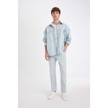 DeFacto Sergio Regular Fit Normal Kalıp Normal Bel Boru Paça Jean Pantolon B3107AX24AU