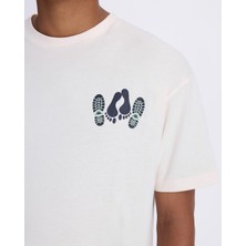 Authentic Authentic Graphik Pirat Erkek Beyaz Comfort Fit T-Shirt
