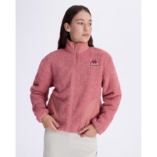 Kappa Logo Felax Tur Kadın Sweatshirt Gül Kurusu Düz Desen Sonbahar-Kış 2024
