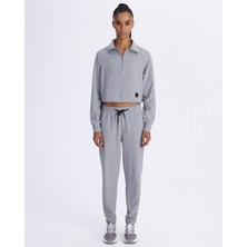 Kappa Sanabria Kadın Gri Oversize Fit Hoodie