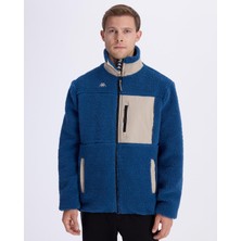 Kappa Wottay Erkek Mavi-Ekru Regular Fit Sherpa