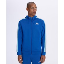 Kappa Alexander Full Zip Erkek Mavi-Gri Regular Fit Fermuarlı Eşofman Üstü