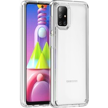 Denza Case Samsung Galaxy M51 Kılıf Şeffaf Silikon Kapak - Şeffaf