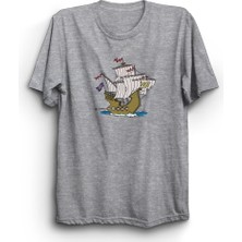 The Fame Çizgi Korsan Gemisi, Pirate Ship Cartoon  Pamuk Tişört